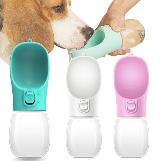 WauWelt - Hunde Trinkflasche mit Rücklauf-Funktion